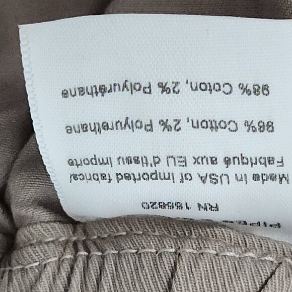 Veronica Beard Tedi Elastic Waist/Hem Pant Tapered Leg High Rise Size 27/4 Khaki - Picture 10 of 11